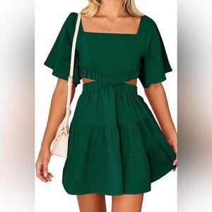 Women’s Casual Party Tiered A-Line Mini Dress Size Small